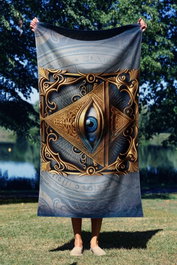 Mijölnir Pyramid Eye 70 Toalla de Playa Multicolor